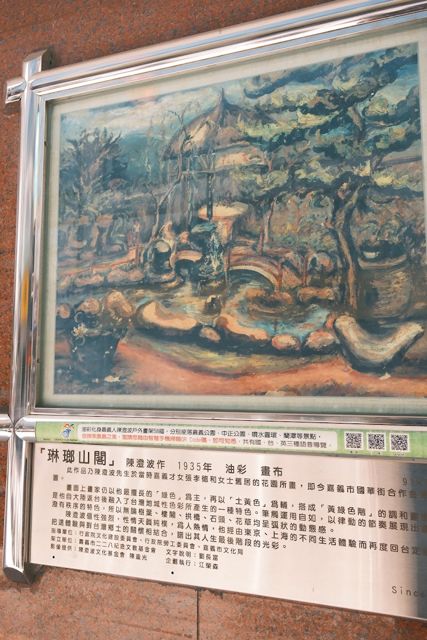 陳澄波畫架-國華街合庫牆上